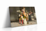 Sunlit Whispers of Petals floral canvas print gallery-wrapped landscape canvas studio shot