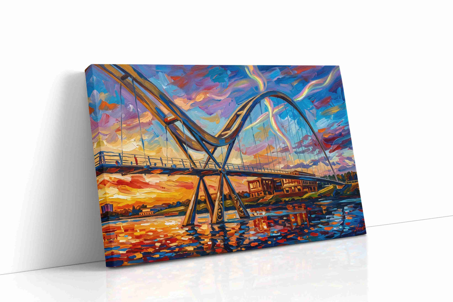 Aurora Over the Archway landmarks canvas print, gallery-wrapped, ready to hang