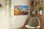 Aurora Over the Archway landmarks canvas print styled in a living room