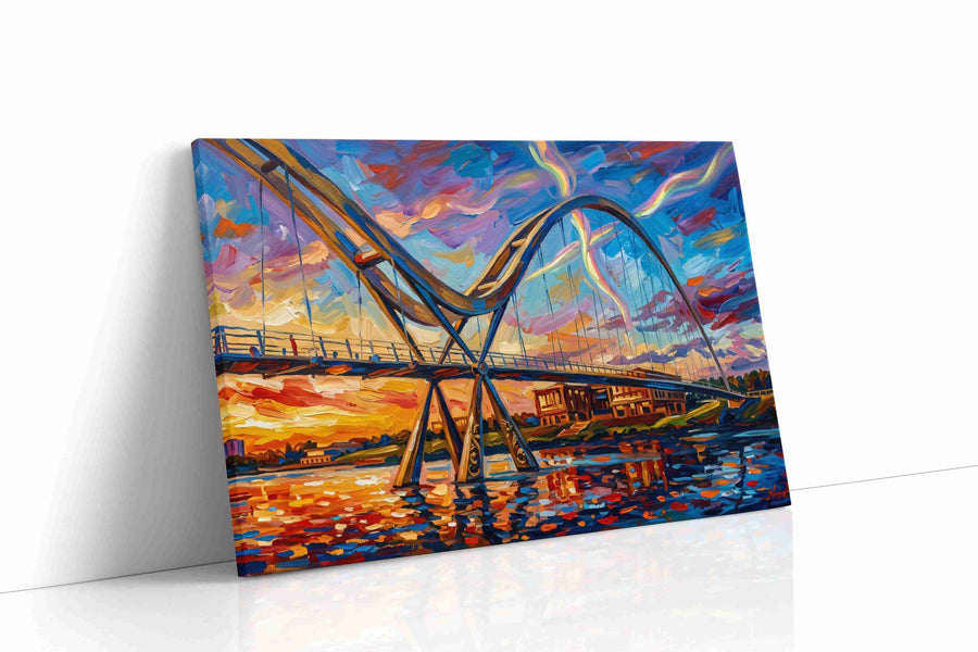 Aurora Over the Archway landmarks canvas print gallery-wrapped landscape canvas studio shot