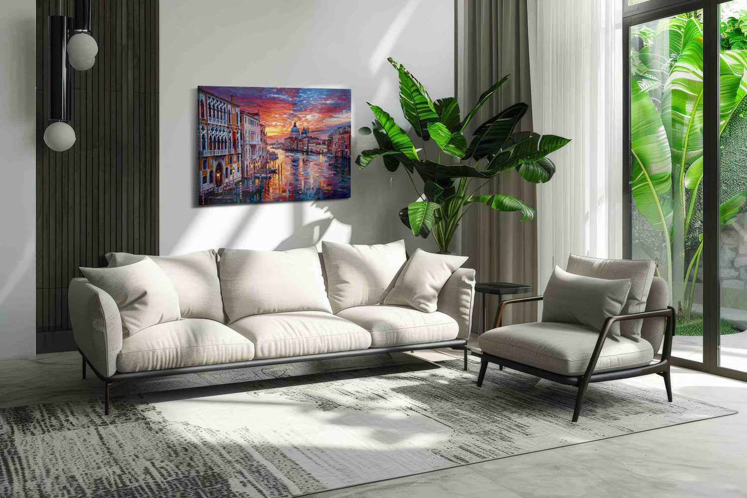 Ember Tide in Venice - Landmark Wall Art, Travel Canvas Print, Famous Places Art