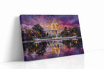 Violet Reverie on Capitol Lake landmarks canvas print gallery-wrapped landscape canvas studio shot