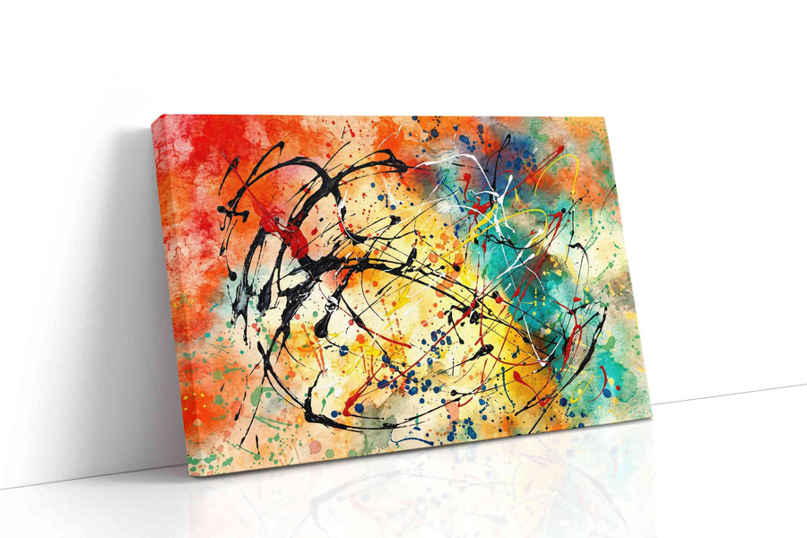 Chromatic Tempest Rhapsody modern canvas print, gallery-wrapped, ready to hang