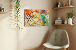 Chromatic Tempest Rhapsody - Modern Wall Art, Contemporary Canvas Print, Minimalist Decor