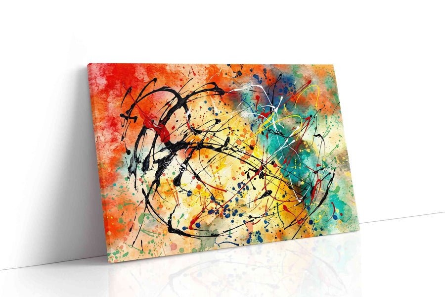 Chromatic Tempest Rhapsody modern canvas print gallery-wrapped landscape canvas studio shot
