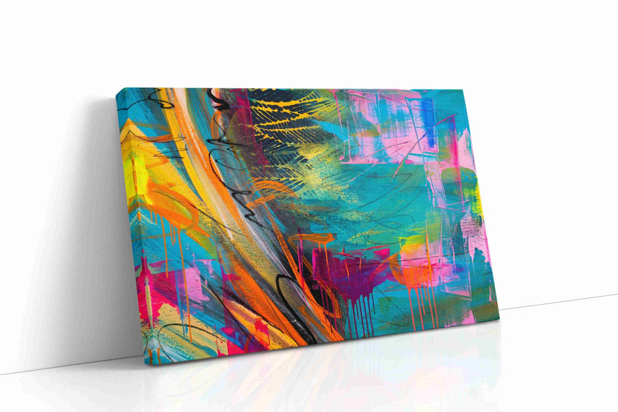 Electric Tides of Reverie modern canvas print, gallery-wrapped, ready to hang