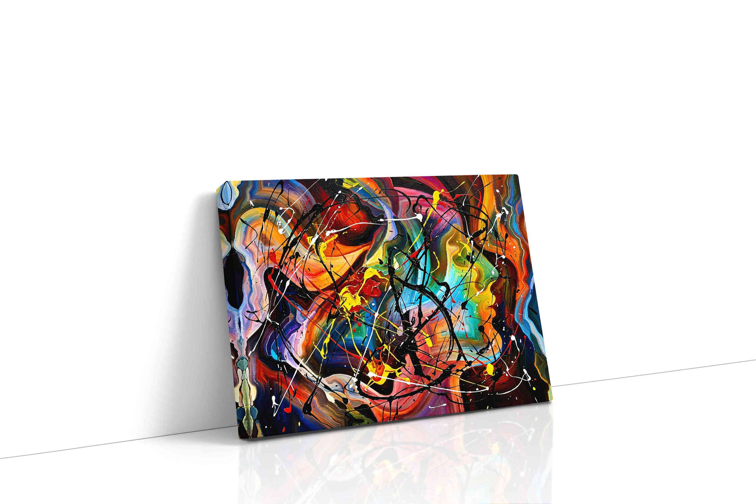 Solar Rhapsody in Black modern canvas print, gallery-wrapped, ready to hang