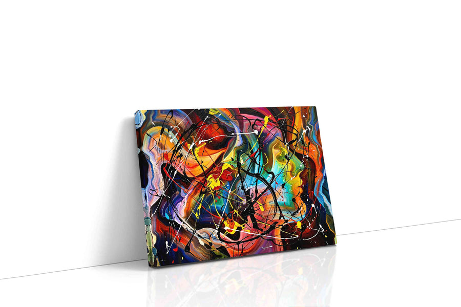 Solar Rhapsody in Black modern canvas print gallery-wrapped landscape canvas studio shot
