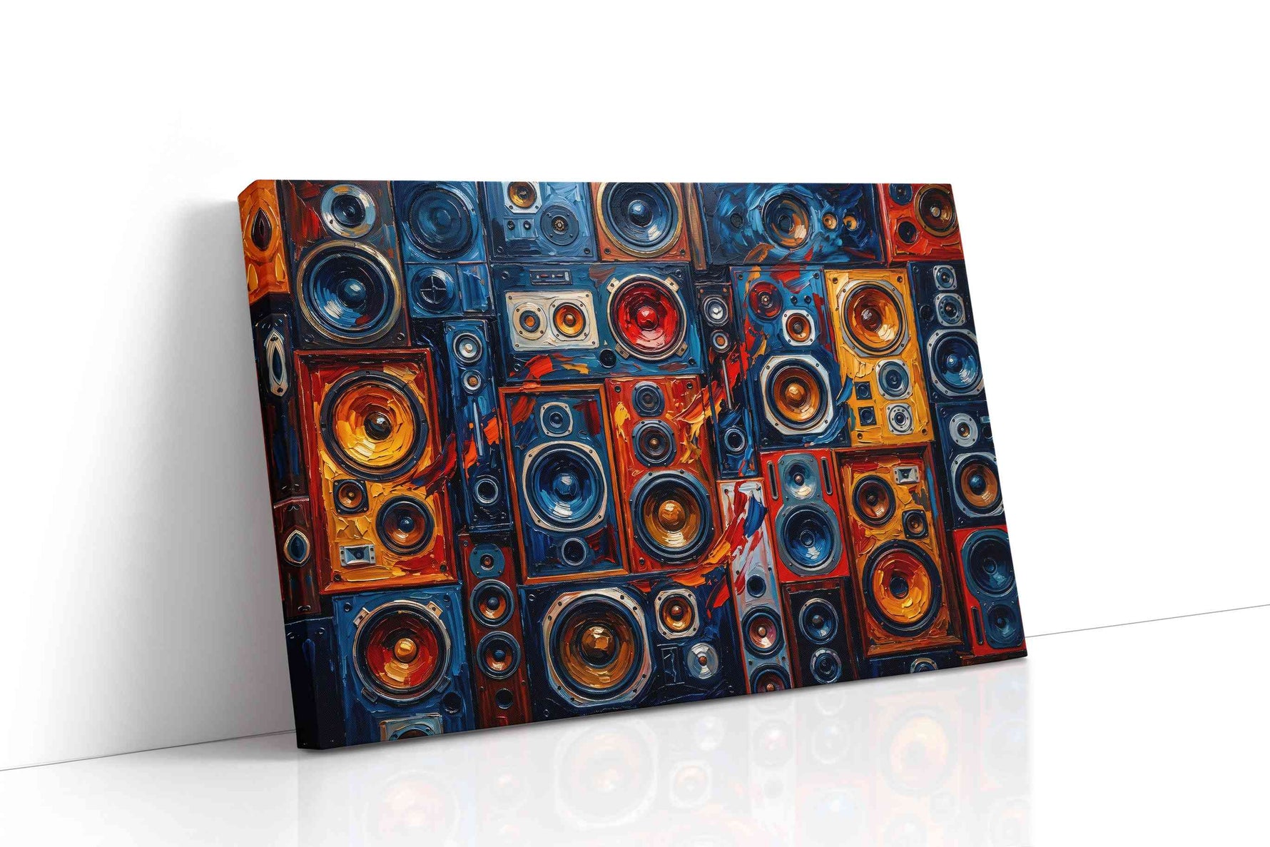 Electric Echo Mosaic music canvas print gallery-wrapped landscape canvas studio shot