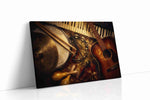 Embers of a Midnight Serenade music canvas print gallery-wrapped landscape canvas studio shot