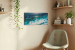Foam Beneath the Last Light ocean canvas print, hanging on wall — view 3