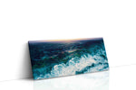 Foam Beneath the Last Light ocean canvas print, gallery-wrapped, ready to hang