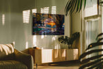 Gilded Tide Grotto ocean canvas print in a contemporary interior mockup