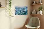 Gilded Whispers of the Tide ocean canvas print, hanging on wall — view 2