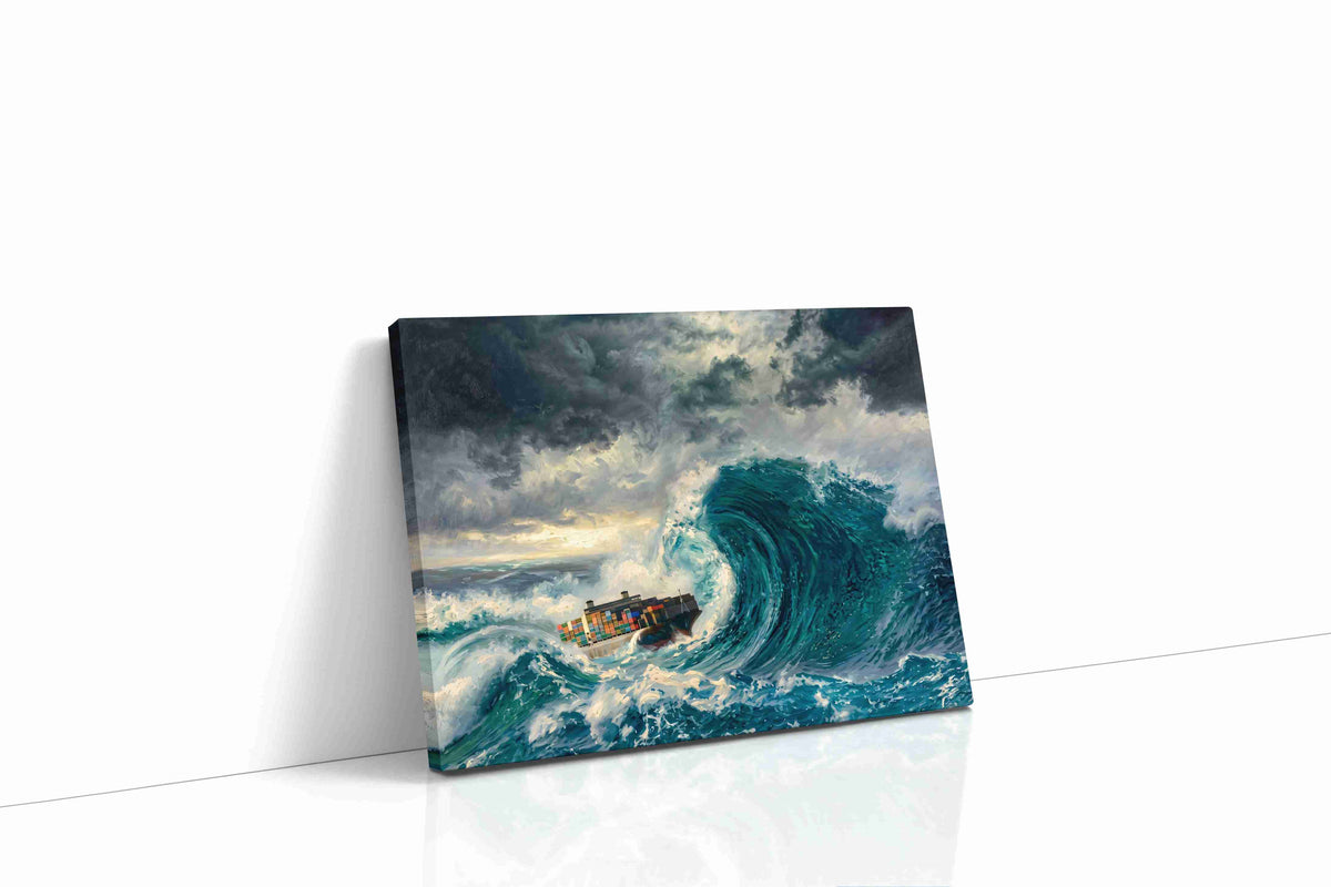Leviathan's Freight ocean canvas print, gallery-wrapped, ready to hang