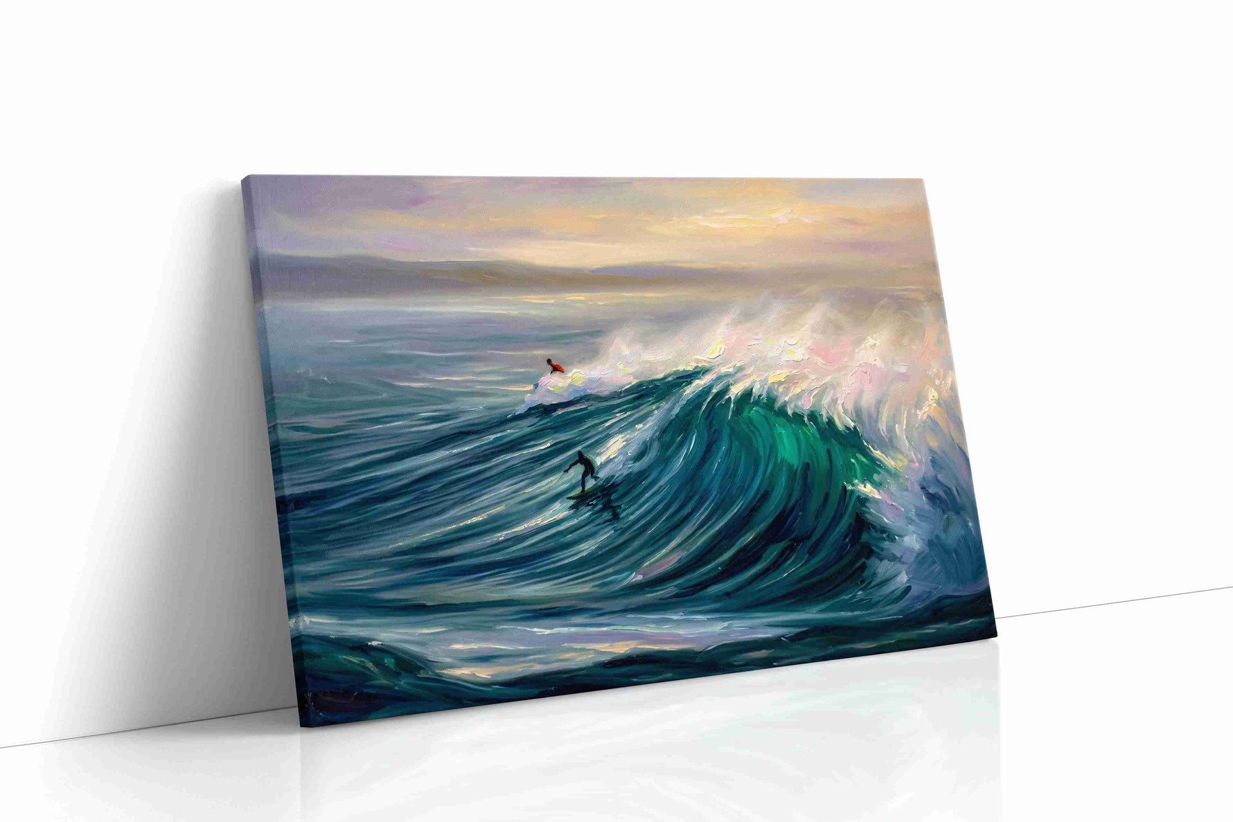 Opaline Breaker ocean canvas print gallery-wrapped landscape canvas studio shot