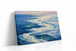Opaline Tide Reverie ocean canvas print gallery-wrapped landscape canvas studio shot