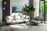 Seafoam Reverie ocean canvas print, on wall, lifestyle preview