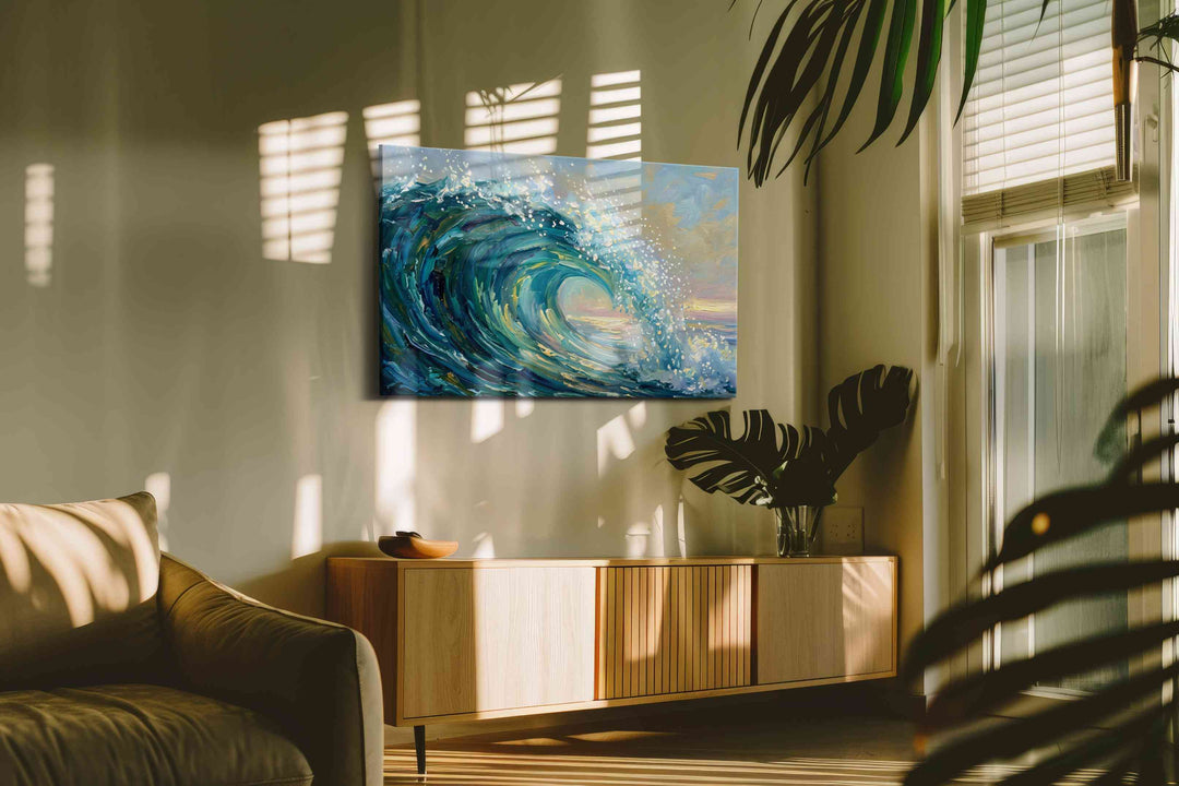 Seafoam Reverie - Coastal Wall Art, Ocean Canvas Print, Beach House Decor