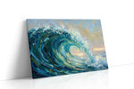 Seafoam Reverie ocean canvas print, gallery-wrapped, ready to hang