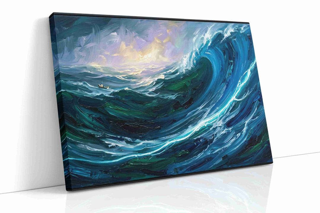 Where the Leviathan Wakes - Coastal Wall Art, Ocean Canvas Print, Beach House Decor