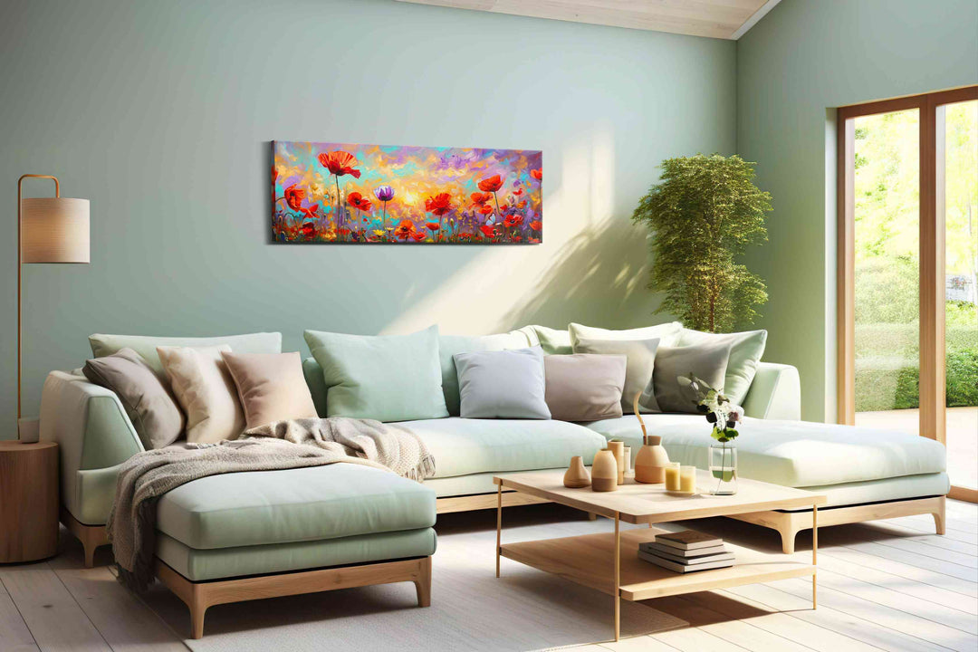 Aurora Poppy Reverie - Poppy Wall Art, Floral Canvas Print, Flower Decor