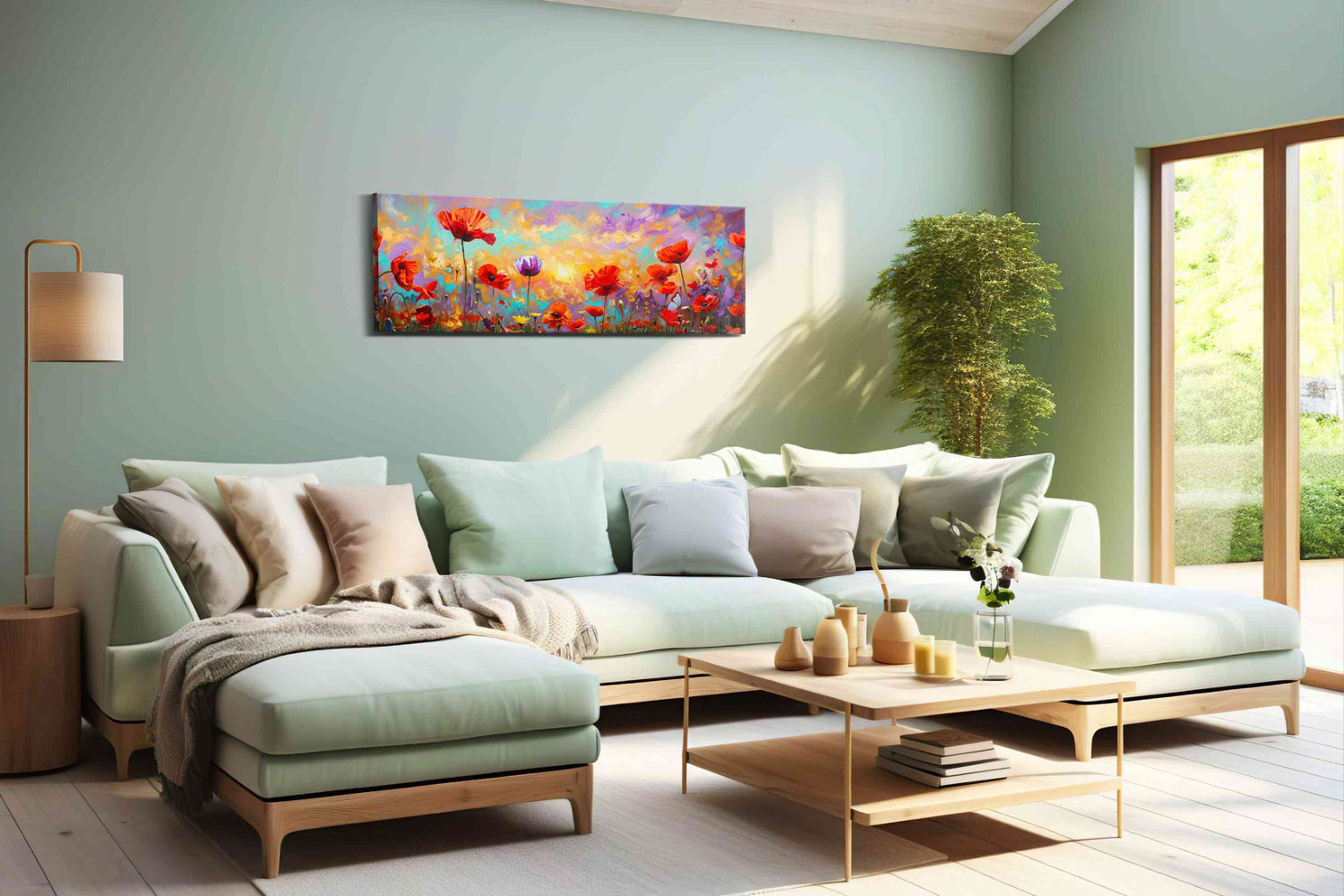 Aurora Poppy Reverie - Poppy Wall Art, Floral Canvas Print, Flower Decor