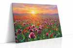 Ember Bloom Horizon II poppies canvas print, gallery-wrapped, ready to hang