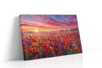 Ember Bloom Horizon III poppies canvas print gallery-wrapped landscape canvas studio shot