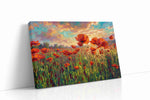 Ember Poppies at Daybreak poppies canvas print gallery-wrapped landscape canvas studio shot