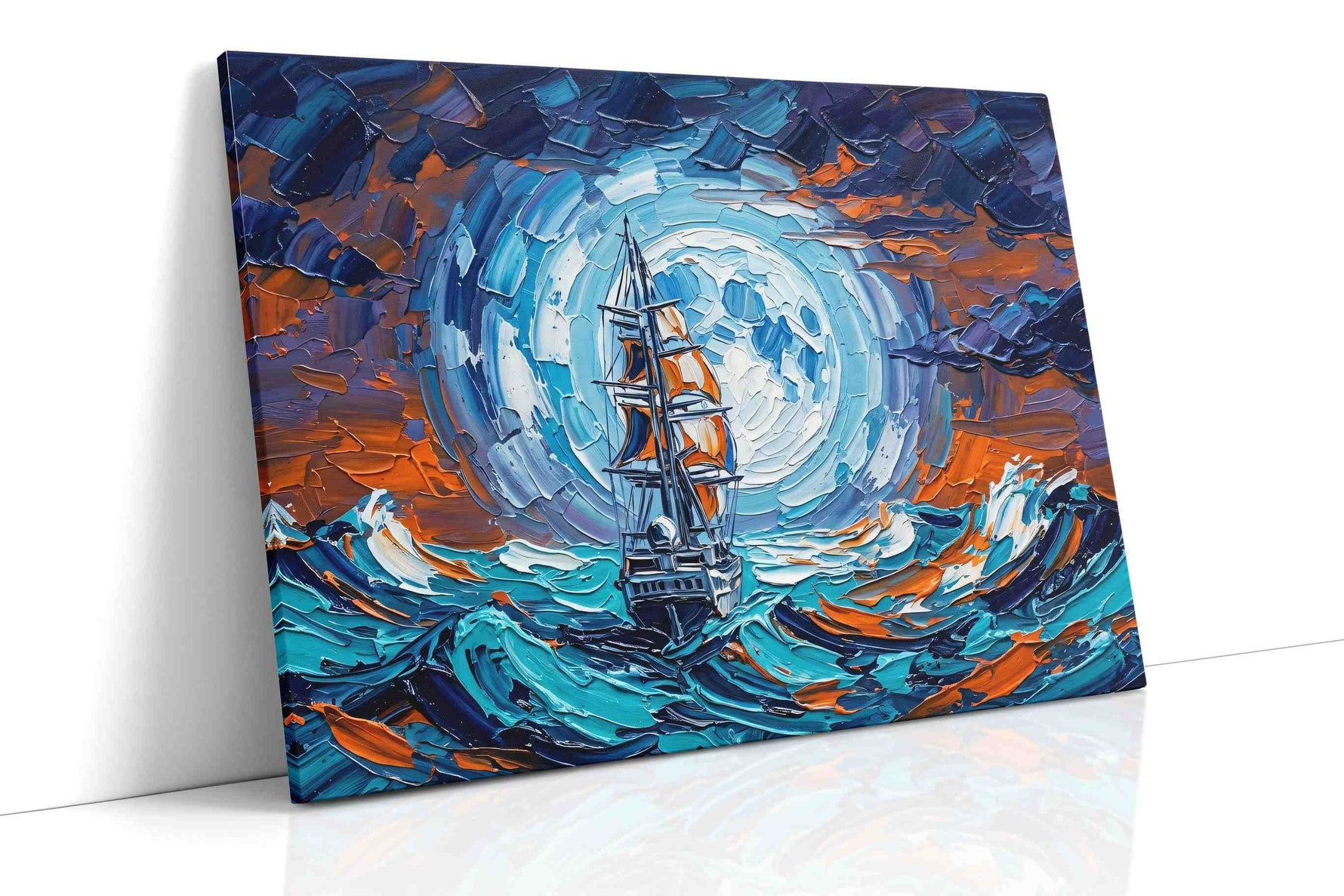 Moonwake Tempest - Nautical Wall Art, Sailing Canvas Print, Maritime Decor