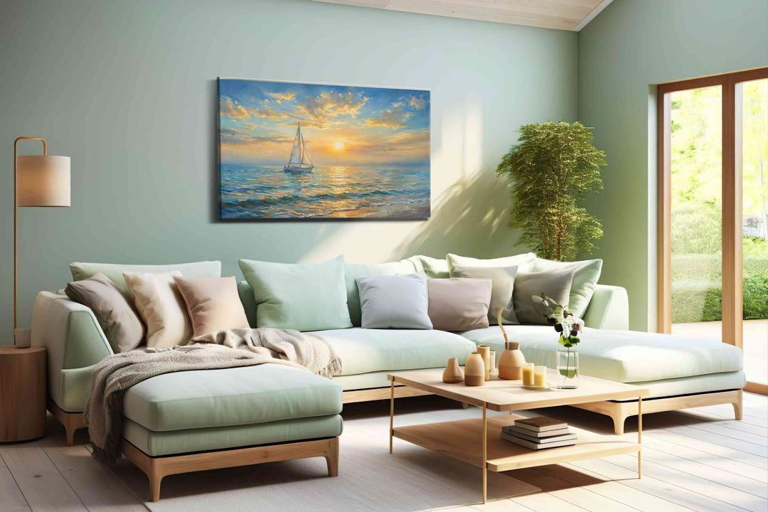 Solstice Sail Reverie - Nautical Wall Art, Sailing Canvas Print, Maritime Decor