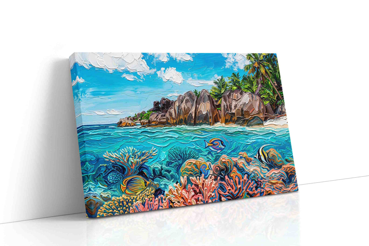 Coral Serenade at Granite Cove sealife canvas print gallery-wrapped landscape canvas studio shot