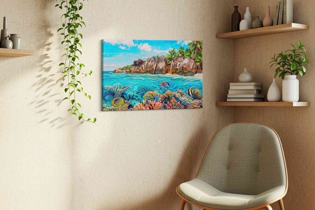 Coral Serenade at Granite Cove - Sea Life Wall Art, Marine Canvas Print, Ocean Animal Art