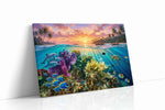 Sunlit Reef Reverie sealife canvas print gallery-wrapped landscape canvas studio shot
