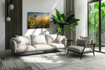Heliotrope Horizon - Sunflower Wall Art, Floral Canvas Print, Flower Decor