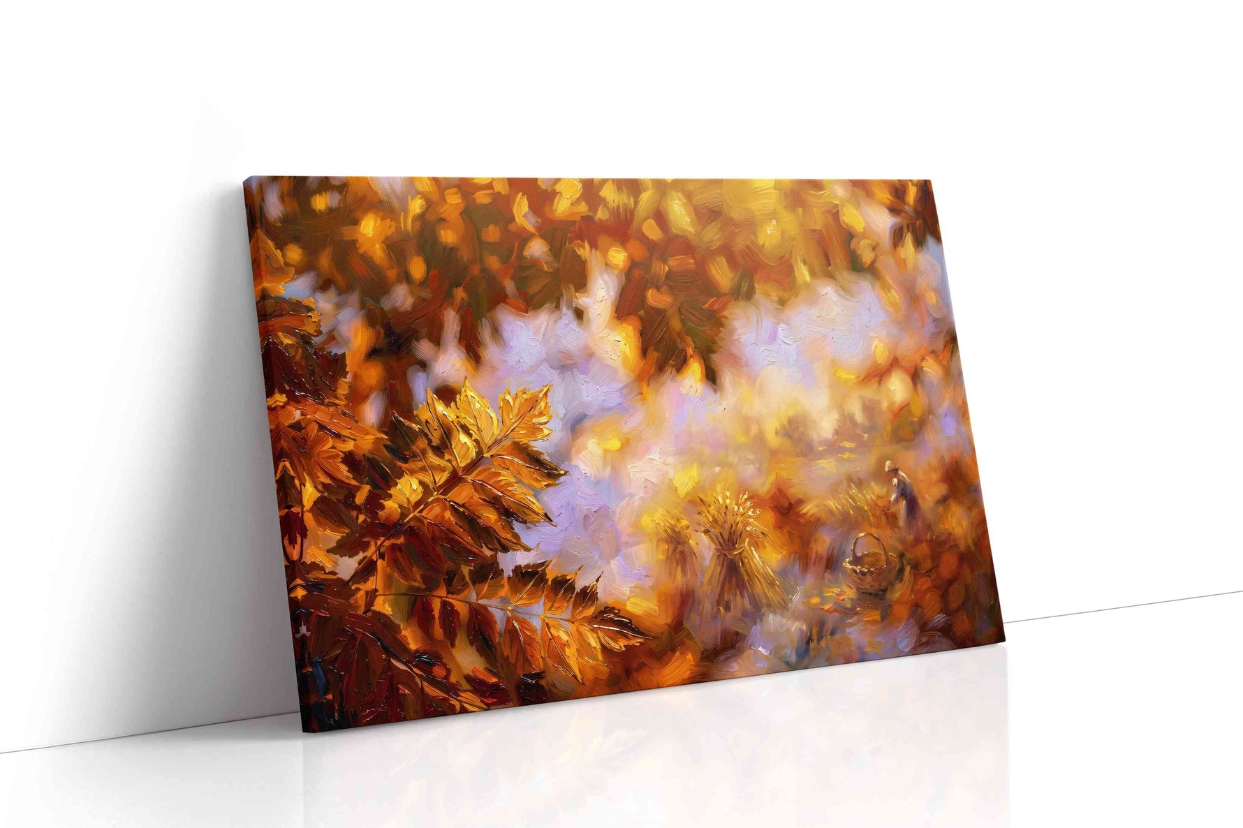 Amber Harvest Reverie autumn canvas print, gallery-wrapped, ready to hang