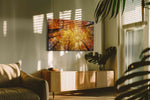 Cathedral of Amber Leaves autumn canvas print, on wall, lifestyle preview