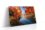 Emberfall Over Mirror Lake autumn canvas print, gallery-wrapped, ready to hang