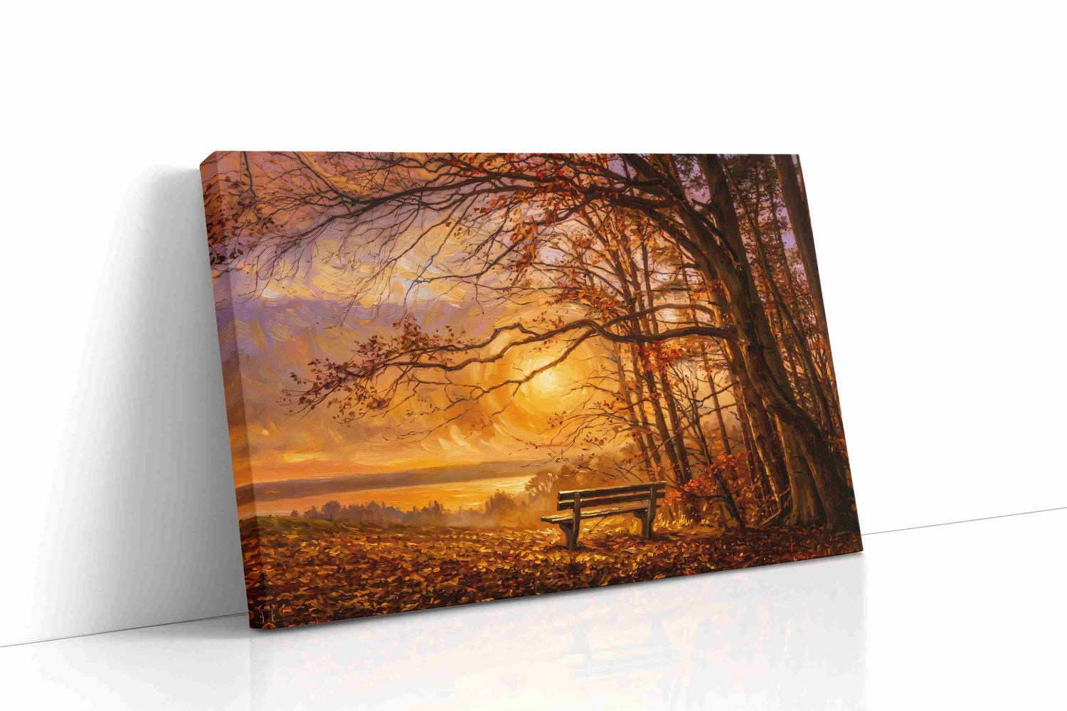 Emberlight Woodland Reverie autumn canvas print, gallery-wrapped, ready to hang