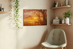 Emberlight Woodland Reverie autumn canvas print, hanging on wall — view 3