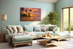 Ember Tide at Palmshore beach canvas print, hanging on wall
