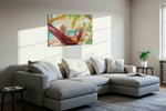 Hammock Between Tides beach canvas print in a living room scene