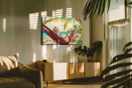 Hammock Between Tides beach canvas print in a contemporary interior mockup