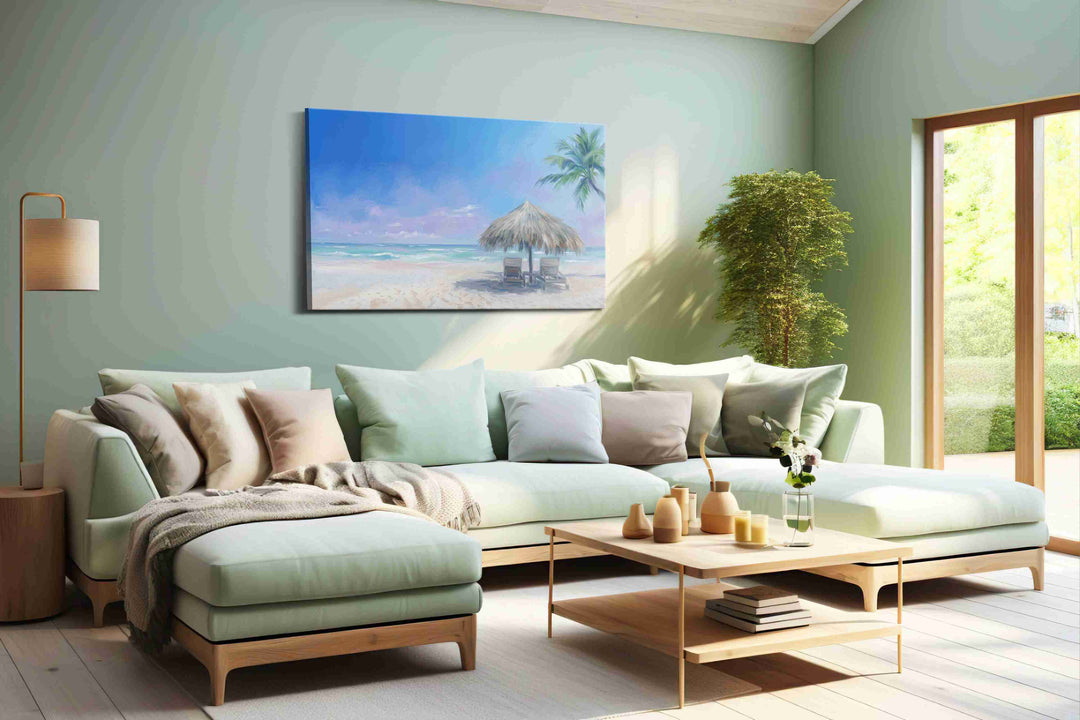 Pastel Tide Reverie - Beach Wall Art, Coastal Canvas Print, Tropical Decor