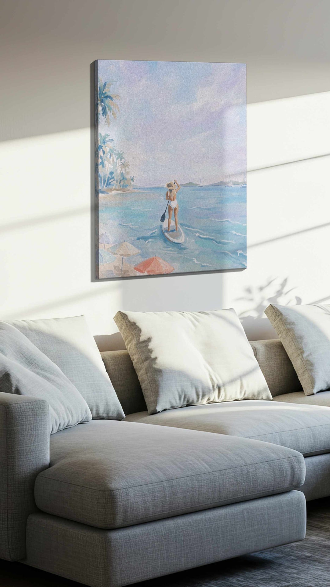 Pastel Tide Reverie II - Beach Wall Art, Coastal Canvas Print, Tropical Decor