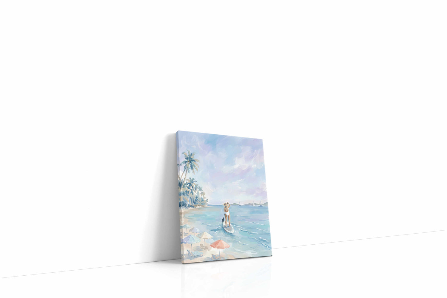Pastel Tide Reverie II beach canvas print, gallery-wrapped, ready to hang