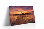 Saffron Passage to Paradise beach canvas print gallery-wrapped landscape canvas studio shot