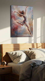 Aurora in Flight - Dance Wall Art, Ballet Canvas Print, Dance Studio Decor