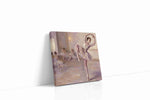 Backstage Rose Reverie dancing canvas print gallery-wrapped square canvas studio shot